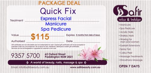 Quick Fix package deal